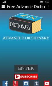 Free Advance Dictionary screenshot 1