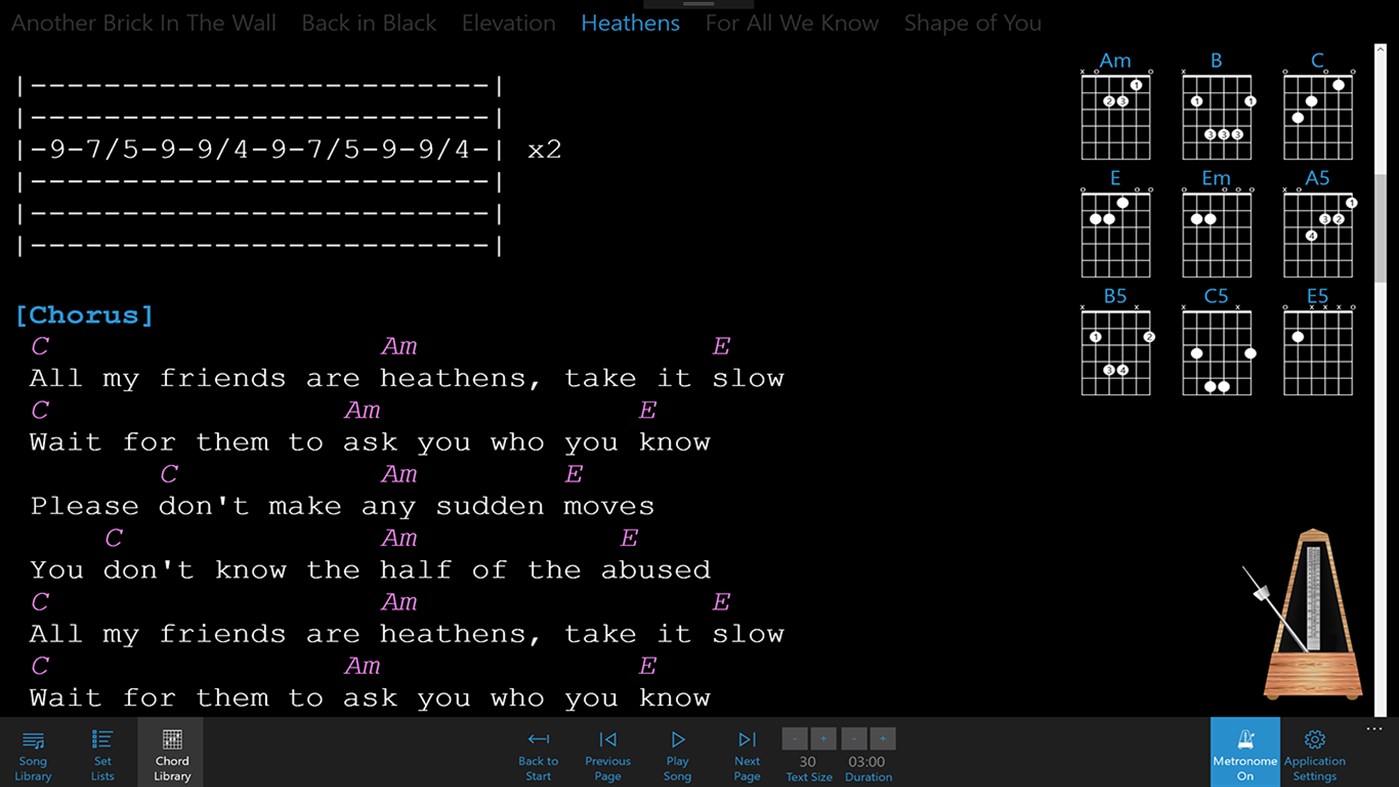 #1. Lyrics and Chords Manager (Windows) 게시자: Purple Wizard