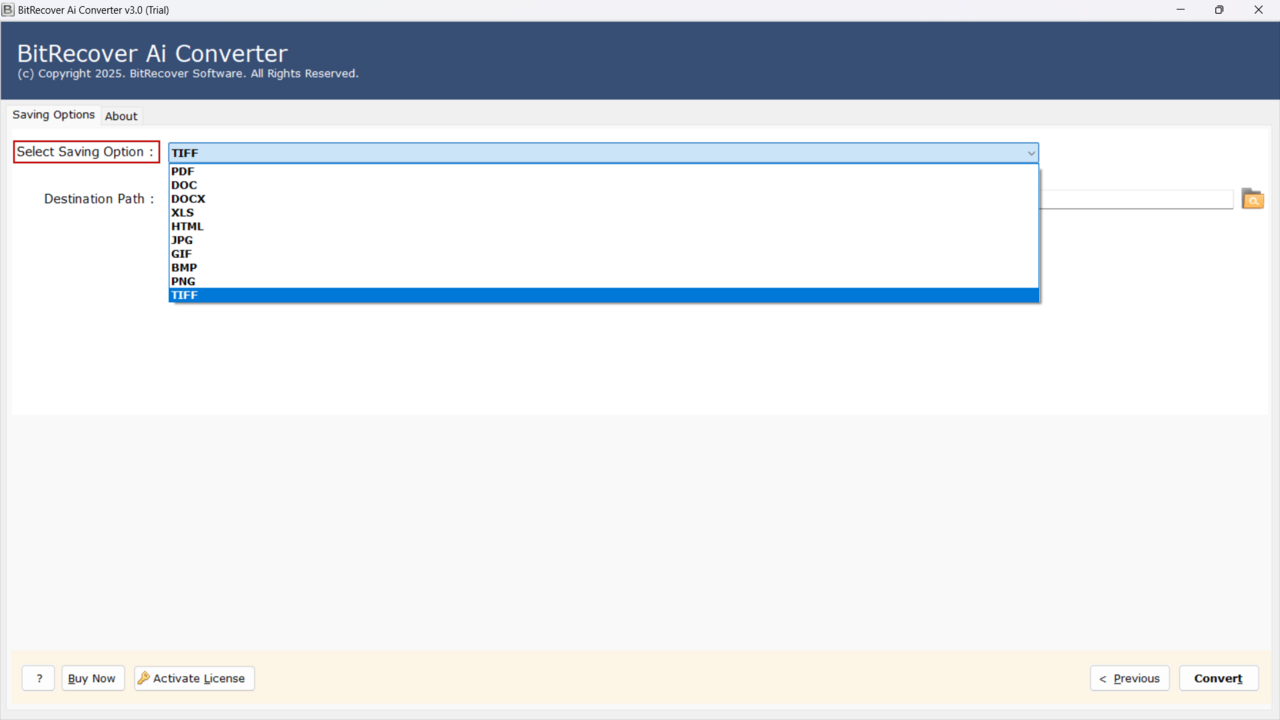 Snapshot 4 of BitRecover AI to TIFF Converter