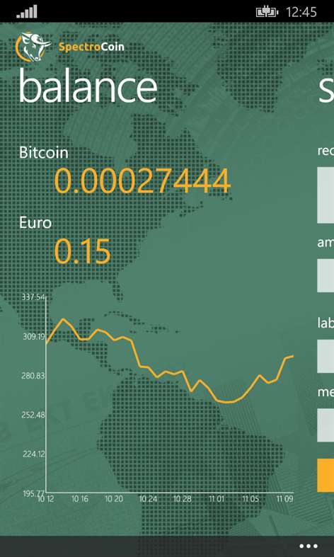 SpectroCoin Screenshots 2