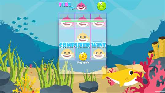 Baby Shark Tic Tac Toe Game screenshot 3