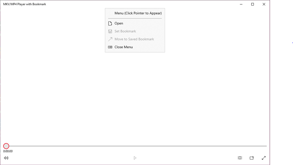 MKV/MP4 Player with Bookmark (Windows) By: Dan Johnson