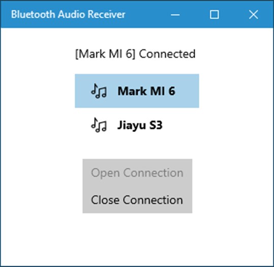 Bluetooth Audio Receiver screenshot 1