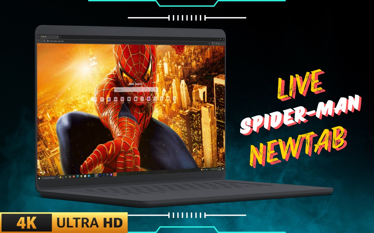 Live Spiderman NewTab Wallpapers - 4k