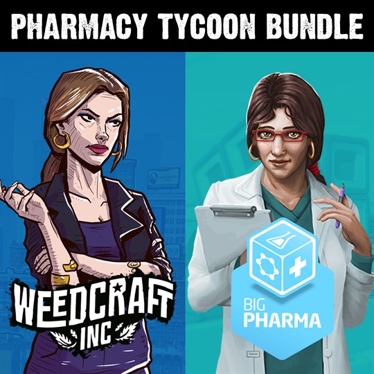 Weedcraft Inc & Big Pharm Pharmacy Tycoon Bundle for xbox