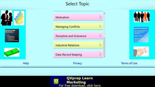 QVprep Lite Learn Human Resources Management screenshot 2