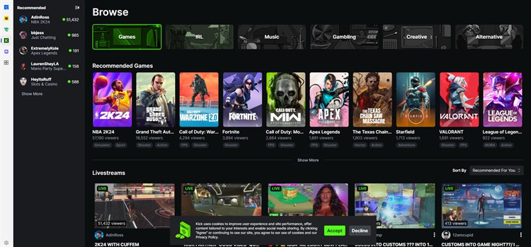 Kicks - All-in-One Games Streaming - PC - (Windows)
