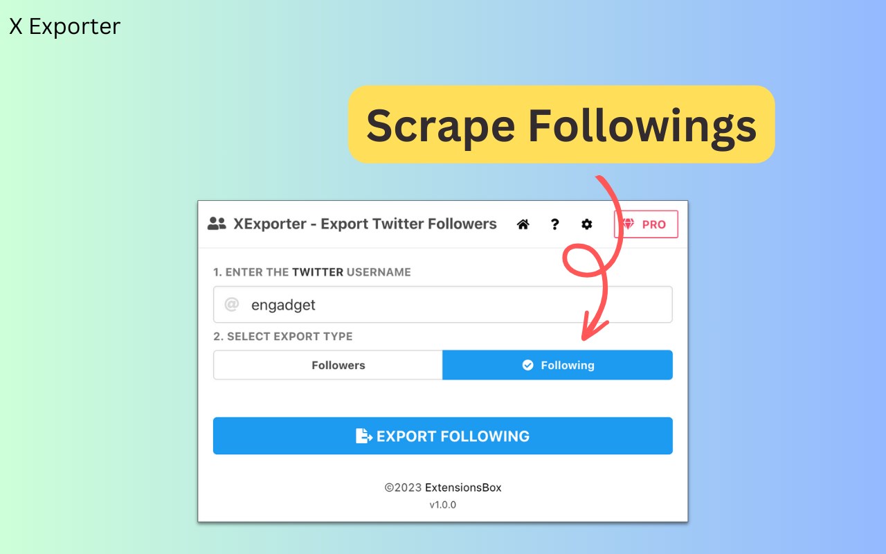 XExporter - Export Twitter Followers