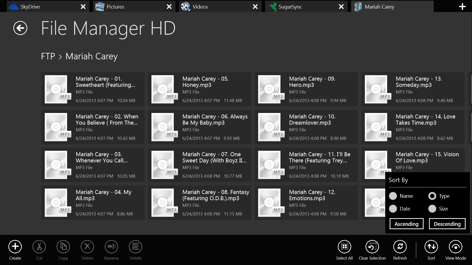 File Manager HD (Free) for Windows 10