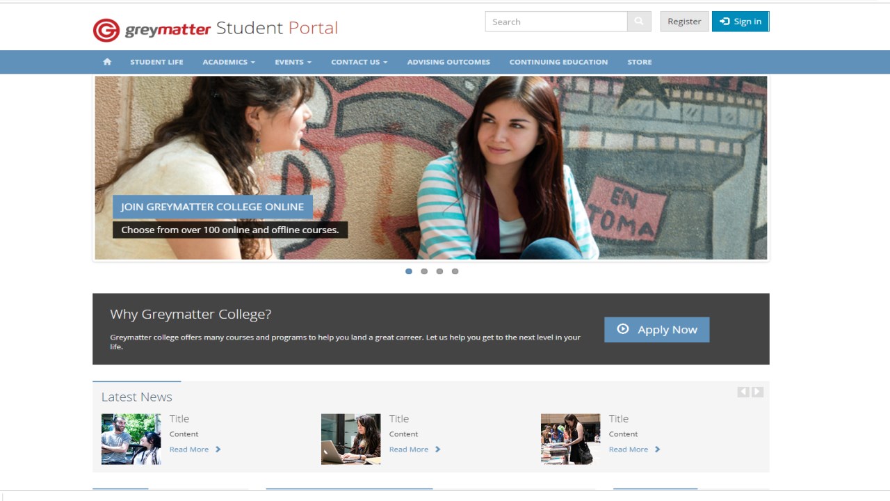 Snapshot 3 of greymatter Student Lifecycle CRM for Higher Education