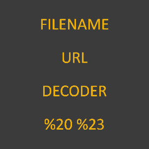 Filename Url Decoder