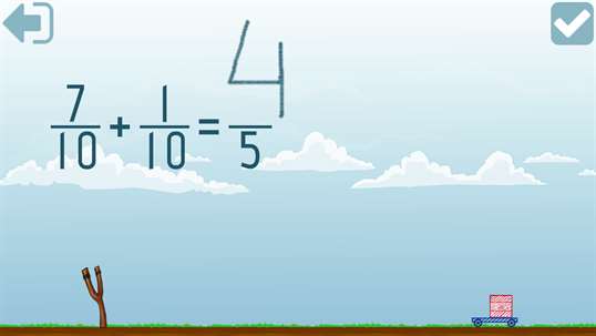 Fourth grade Math skills - Fractions screenshot 2