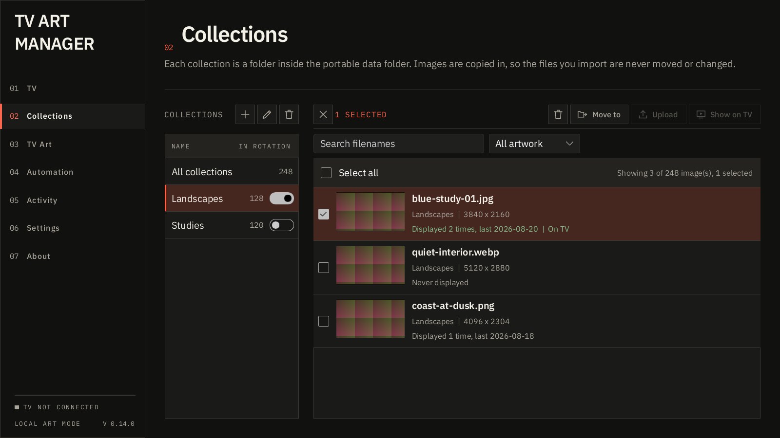 TV Art Manager screenshot