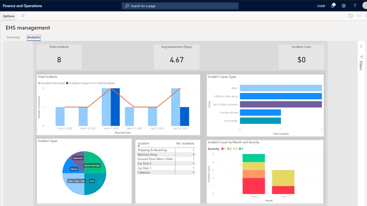 Snapshot 2 of EHS Management