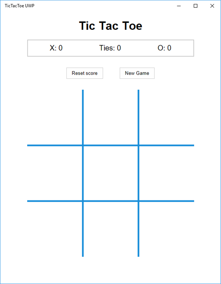 TicTacToe UWP (Windows) Bởi: UWPDevt