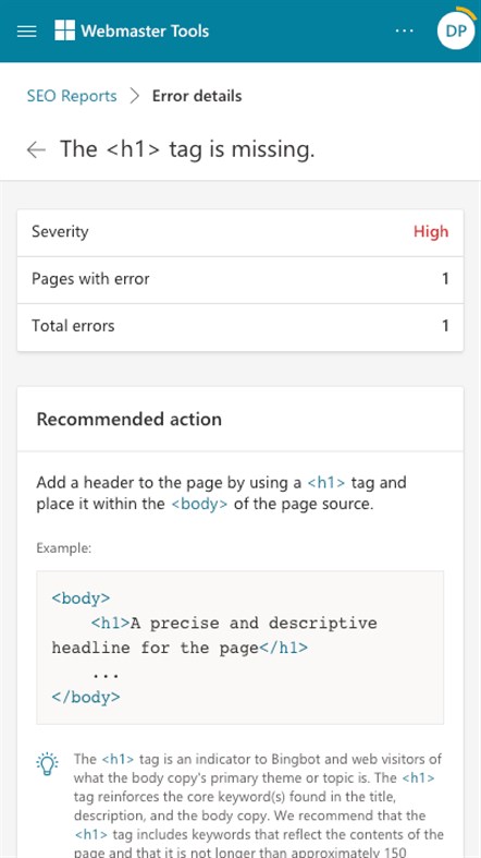 #6. Bing Webmaster Tools (Windows) Podle: Microsoft Corporation