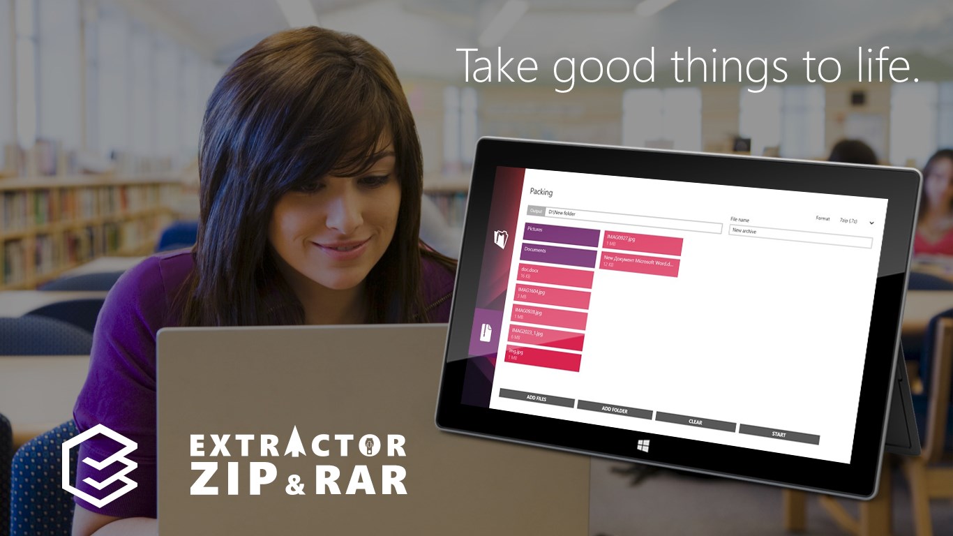 Extractor for ZIP and RAR