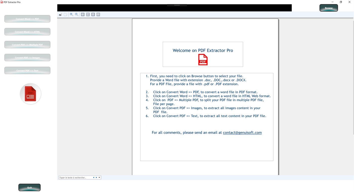#1. PDF Extractor Pro (Windows) بواسطة: GenuiSoft IT