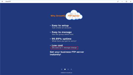 DriveHQ Cloud FTP Server screenshot 1