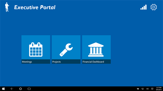 Executive Portal screenshot 2