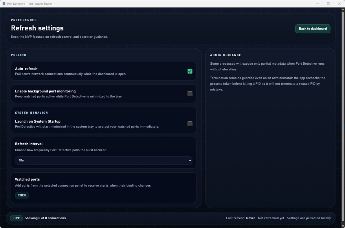 #5. Port Detective: Network Process Monitor (Windows) By: Automata Labs