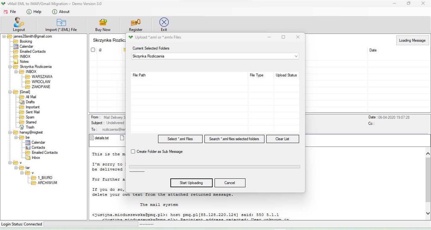 #4. EML to IMAP Migration (Windows) 由: VSOFTWARE