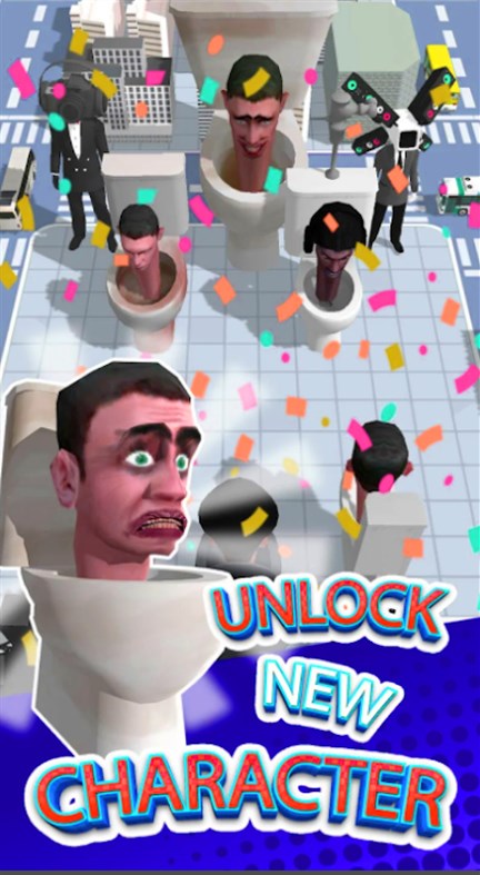 #3. Skibidi Toilet Merge Battle (Windows) Podle: Ryandev