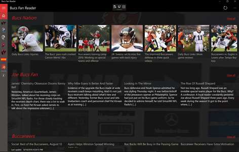 Bucs Fan Reader Screenshots 1