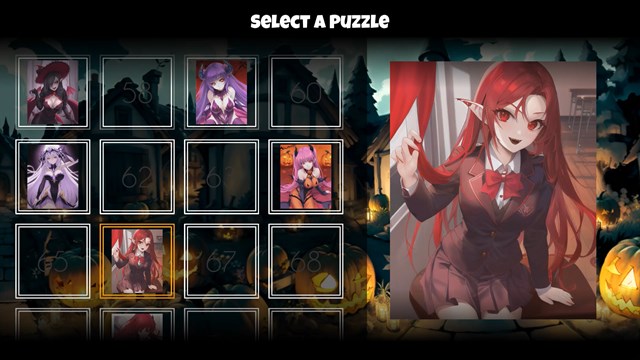 Anime Poly Puzzle - Spooky Maidens screenshot 3