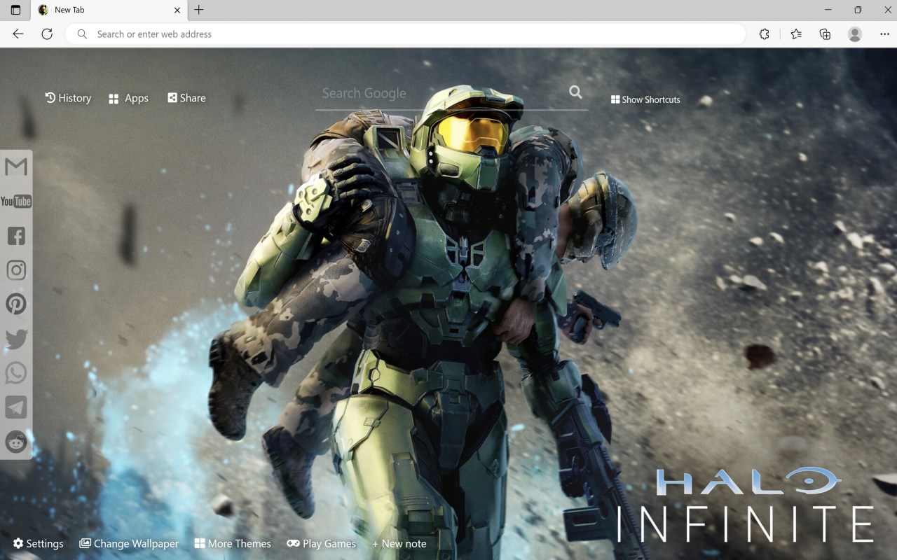 Halo Infinite Wallpaper New Tab