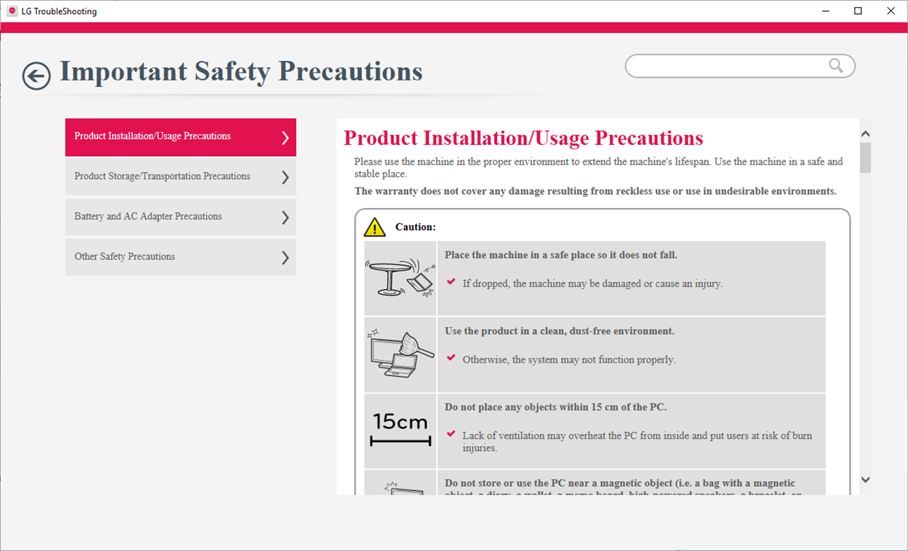 #2. LG TroubleShooting 2.0 (Windows) di: LG Electronics Inc.