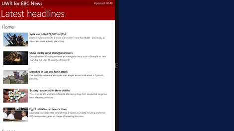 Universal Windows Reader for BBC News Screenshots 2