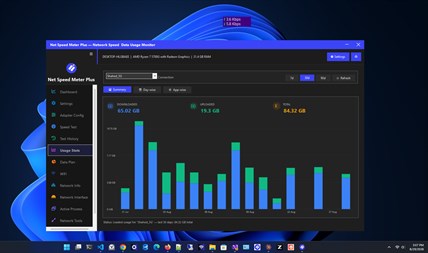 Net Speed Meter Plus - Windows にダウンロードしてインストール