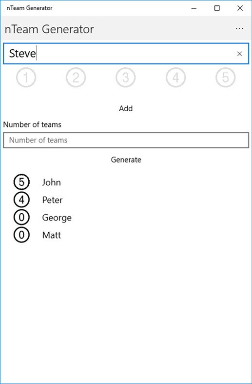 #1. nTeam Generator (Windows) By: Nenad Jakic