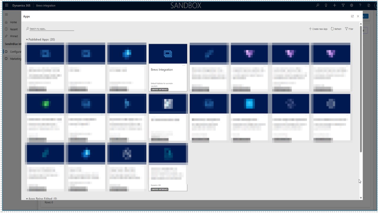 Snapshot 1 of Brevo (Sendinblue) Integration for Microsoft Dynamics 365