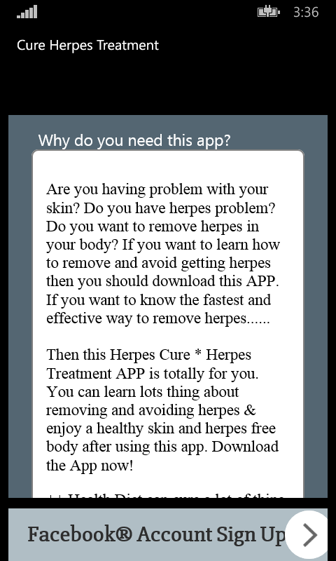 Captura de Pantalla 2 Cure Herpes Treatment windows