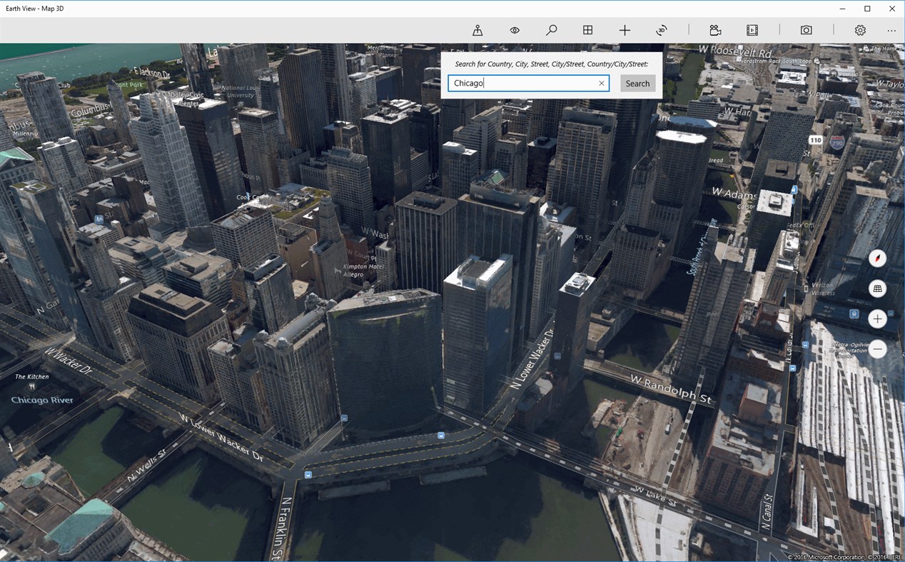 #2. Earth View - Map 3D (Windows) By: wolfSYS