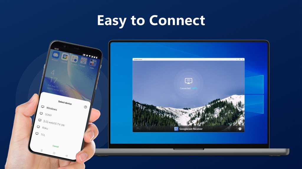 Cast Receiver - Screen Mirroring from Android to PC_2