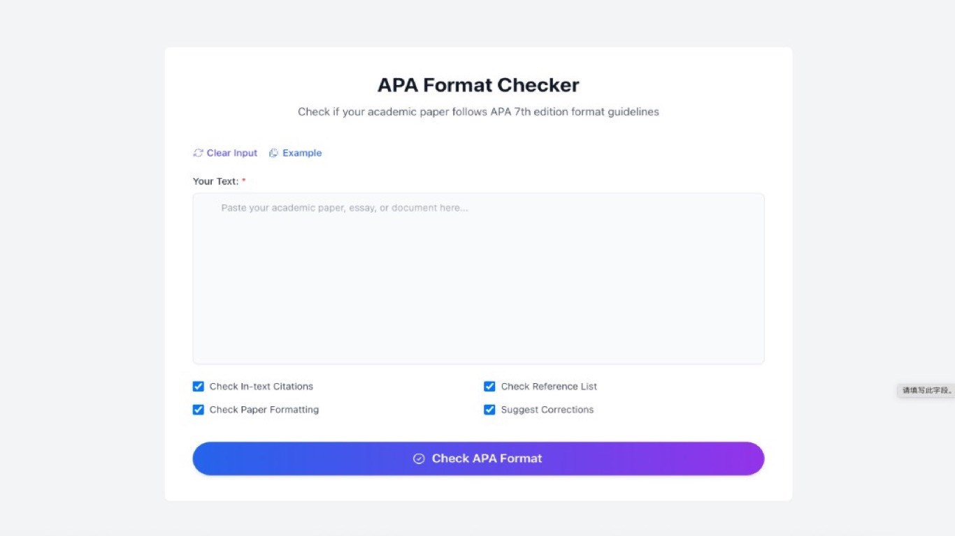 Apa Checker screenshot