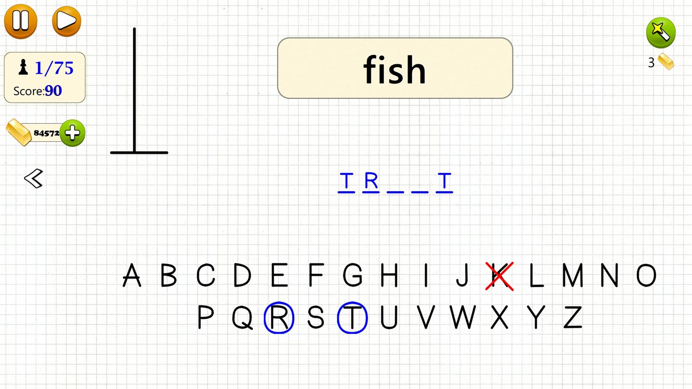 #6. Hangman Word Game (Windows) 由: G Soft Team