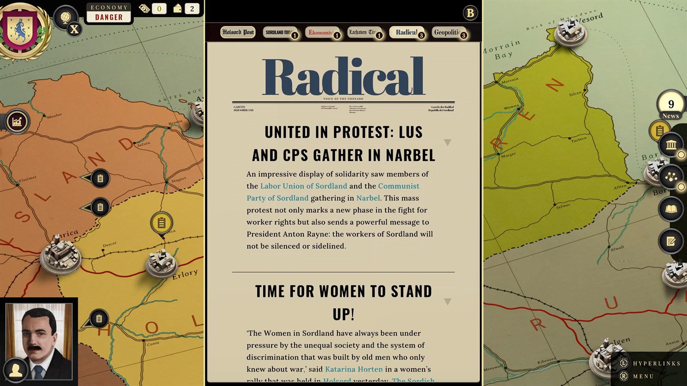 #6. Suzerain (Xbox) Av: Torpor Games