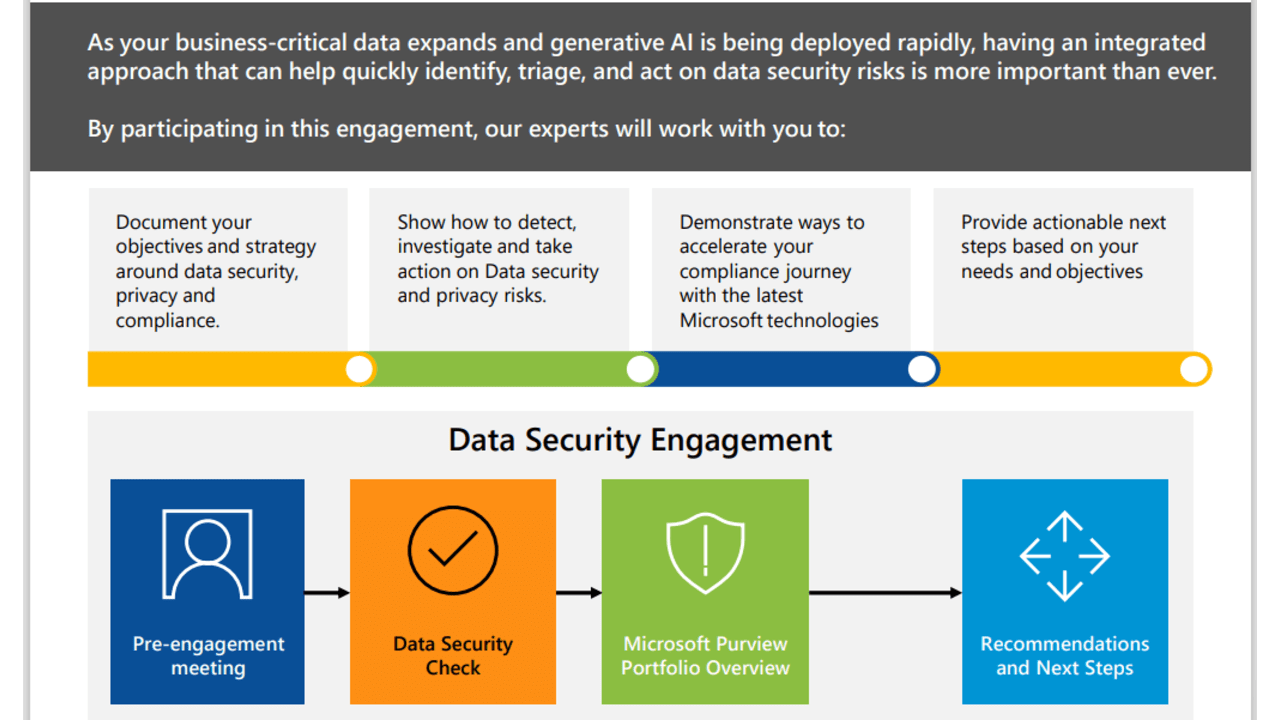 Snapshot 1 of Data Security Engagement: 4-Week Workshop