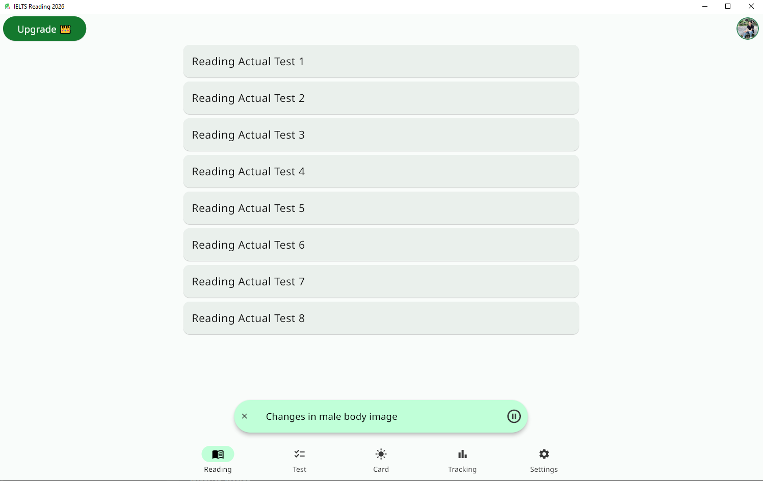 IELTS Reading 2026 screenshot