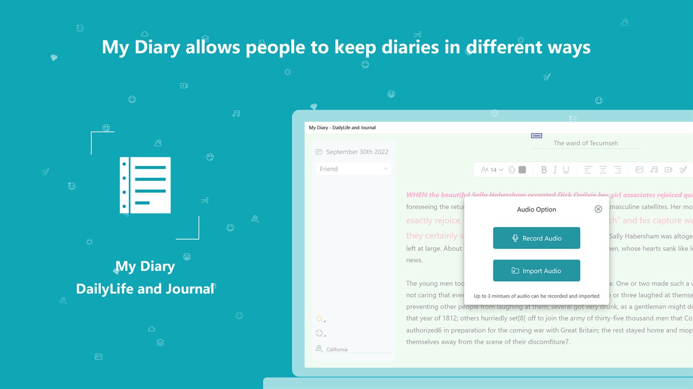 #1. My Diary - DailyLife and Journal (Windows) 由: learntechnologyapp