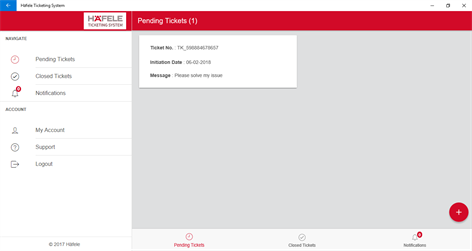 Häfele Ticketing System Screenshots 1