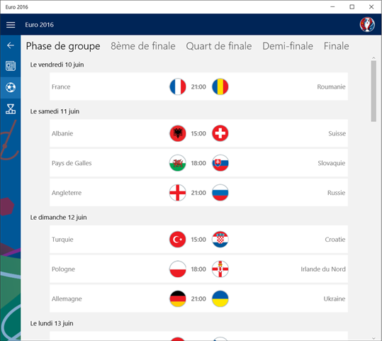 Euro 2016 screenshot 2