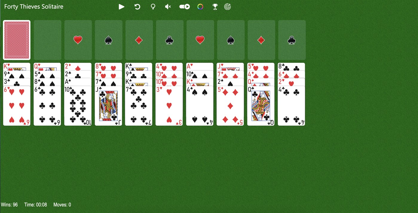 #1. Forty Thieves Solitaire Solitaireее (Windows) 由: Solitairen
