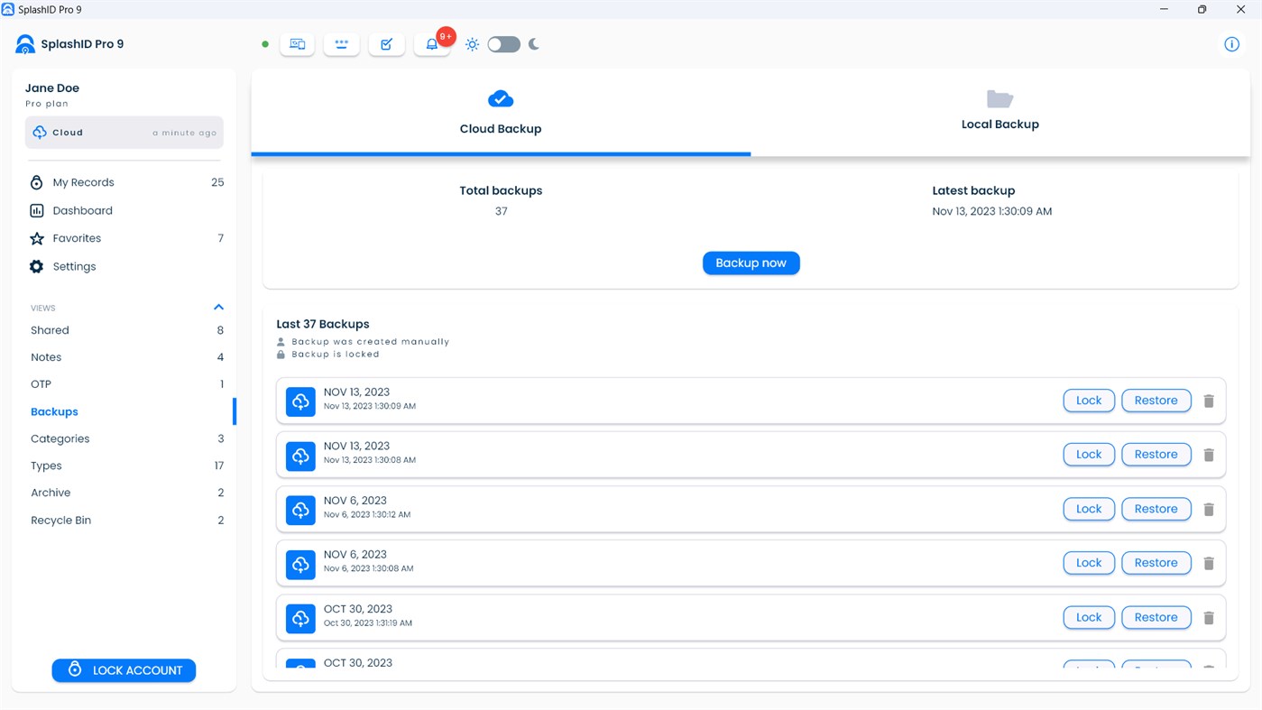 #8. SplashID Pro 9 (Windows) By: SplashData Inc.