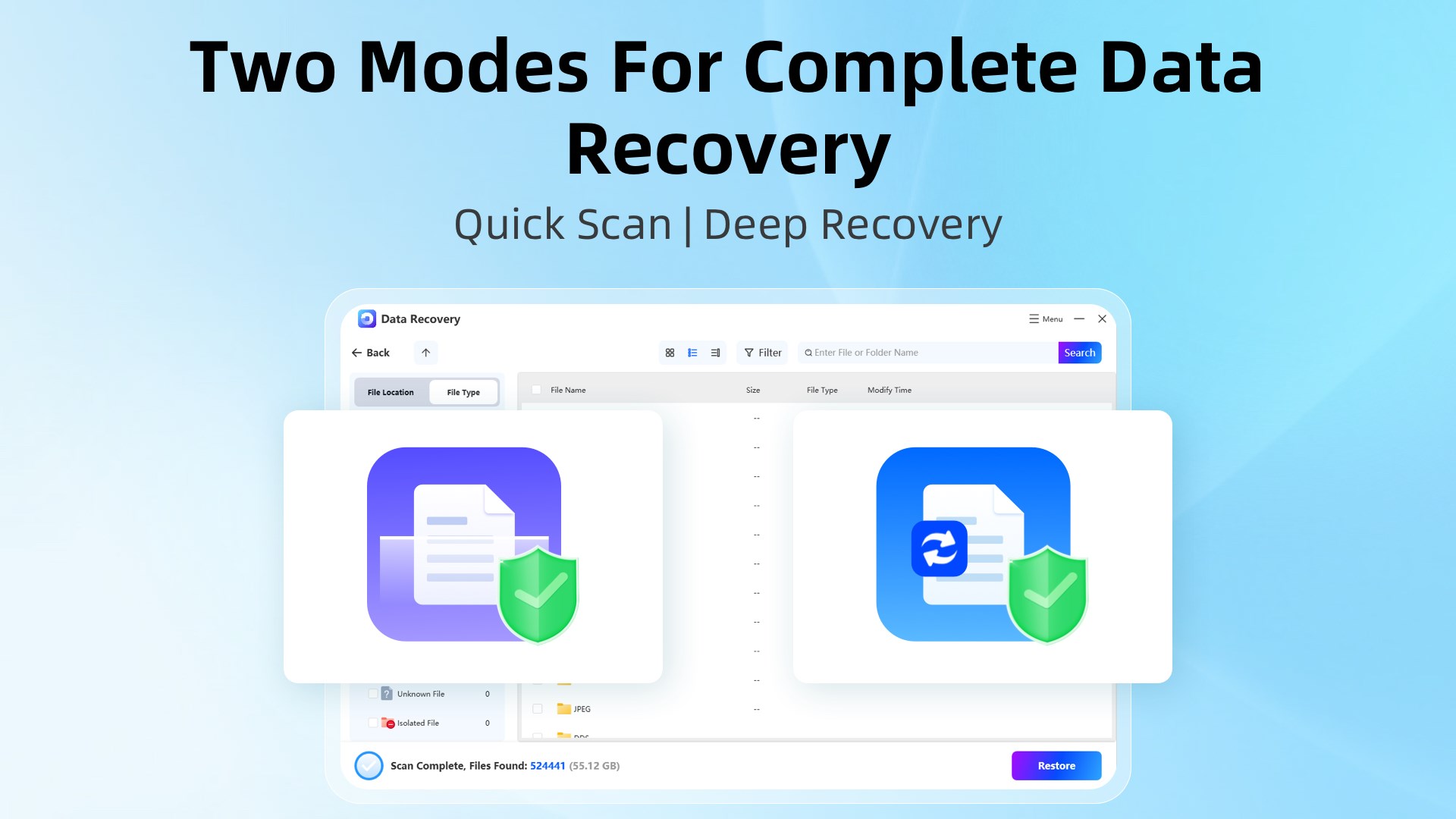 Data Recovery - Hard Drive & USB File Recovery screenshot