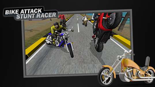 Bike Attack Stunt Racer - Kick Punch Extreme trial screenshot 1